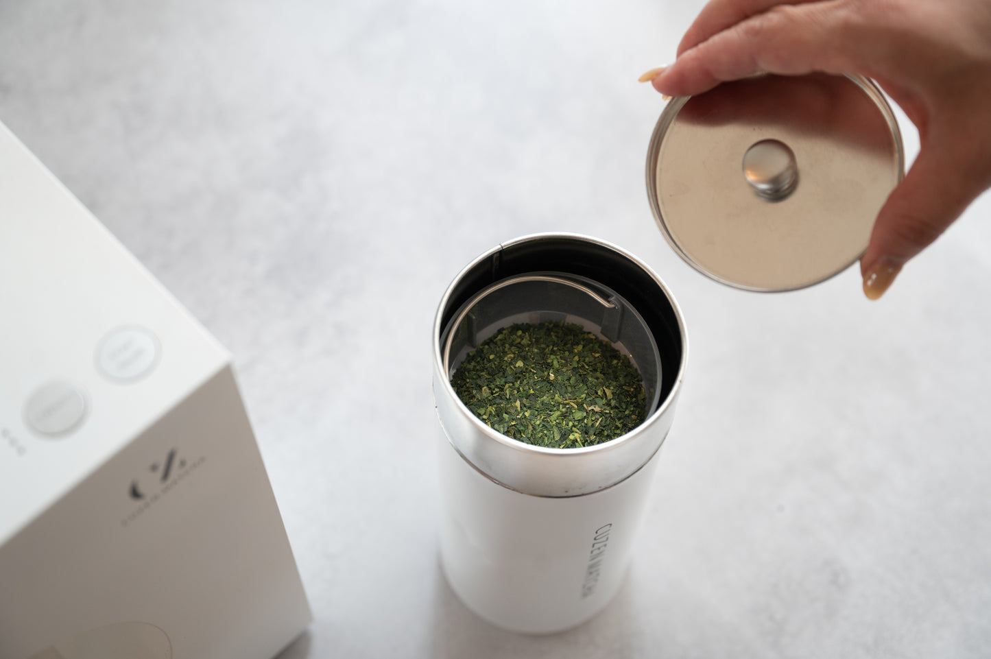 Latte Blend Matcha Leaf 20g (Petit, Blanc)