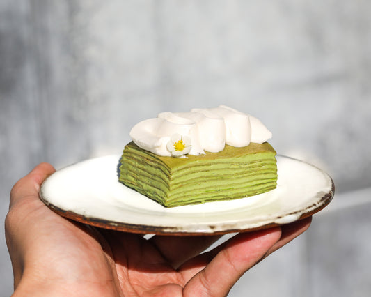 Matcha mille-feuille crepes