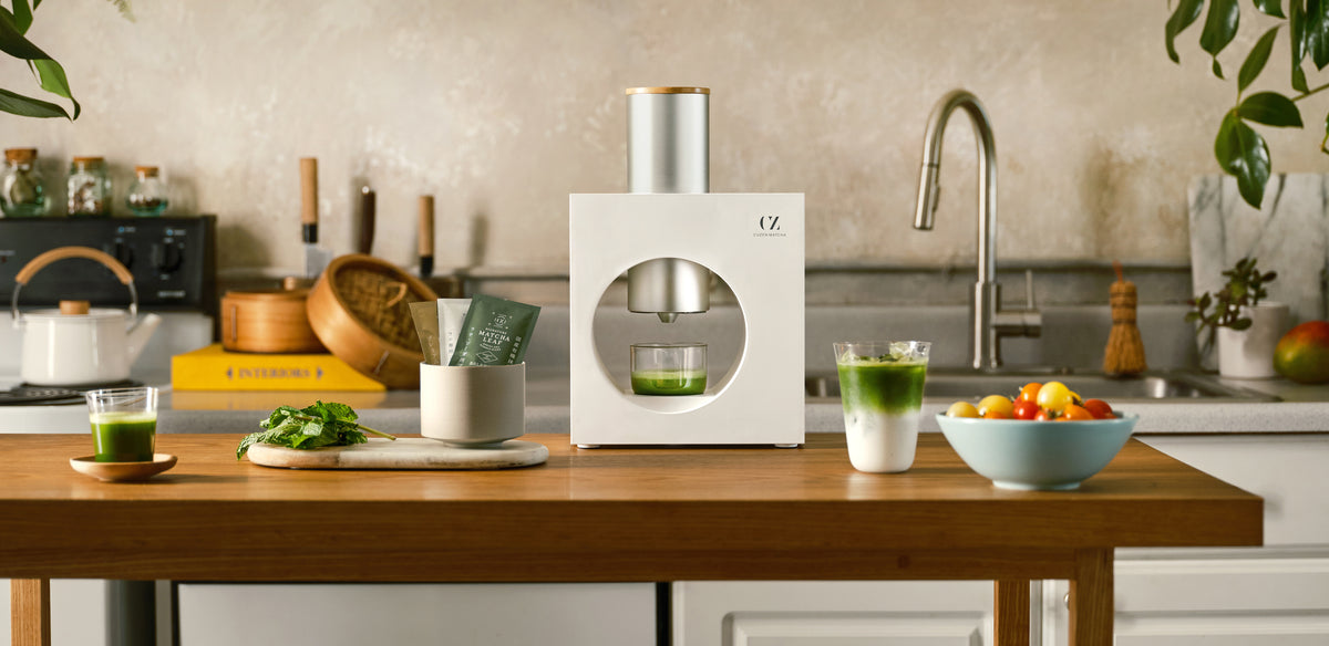 Matcha Mixer Machine Fresh Ground Organic Matcha Made Easy | Speciality Matcha Maker – Cuzen ...
