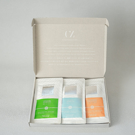 Organic Single Origin Matcha Leaf V01 - 11 Matcha Discovery Set (Yamanoibuki, Saemidori, Okumidori) - Intl