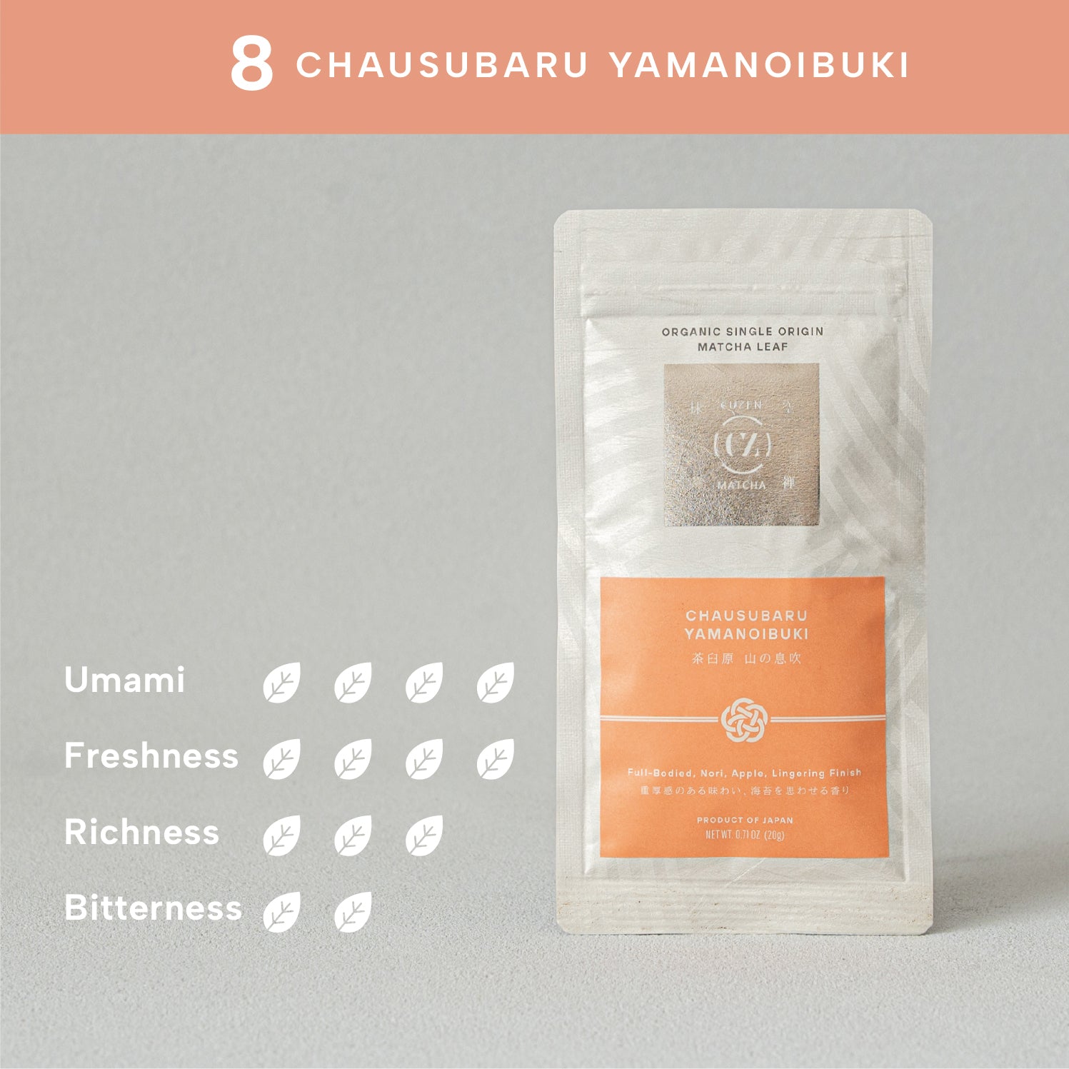 Cuzen Matcha I Organic Single Origin Matcha Leaf