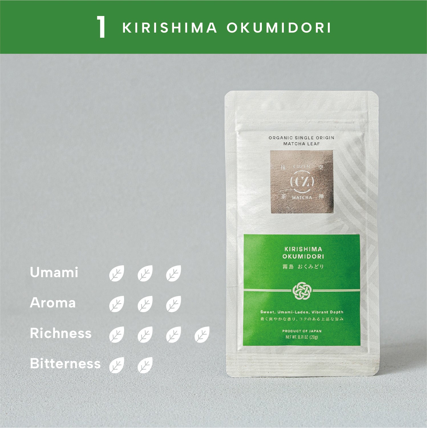 Organic Single Origin Matcha Leaf | Cuzen Matcha