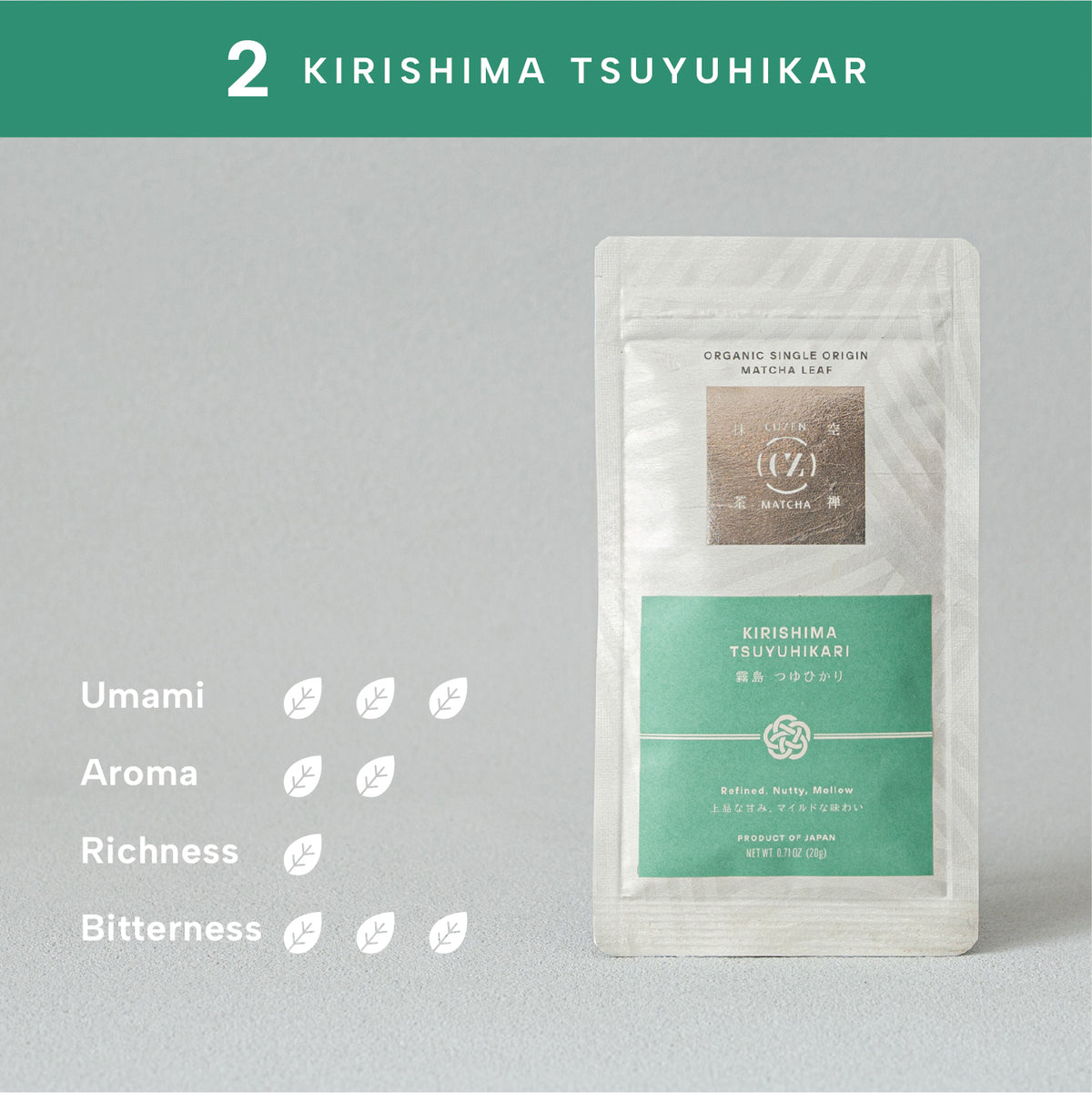 Organic Single Origin Leaf V01 02 Kirishima Tsuyuhikari